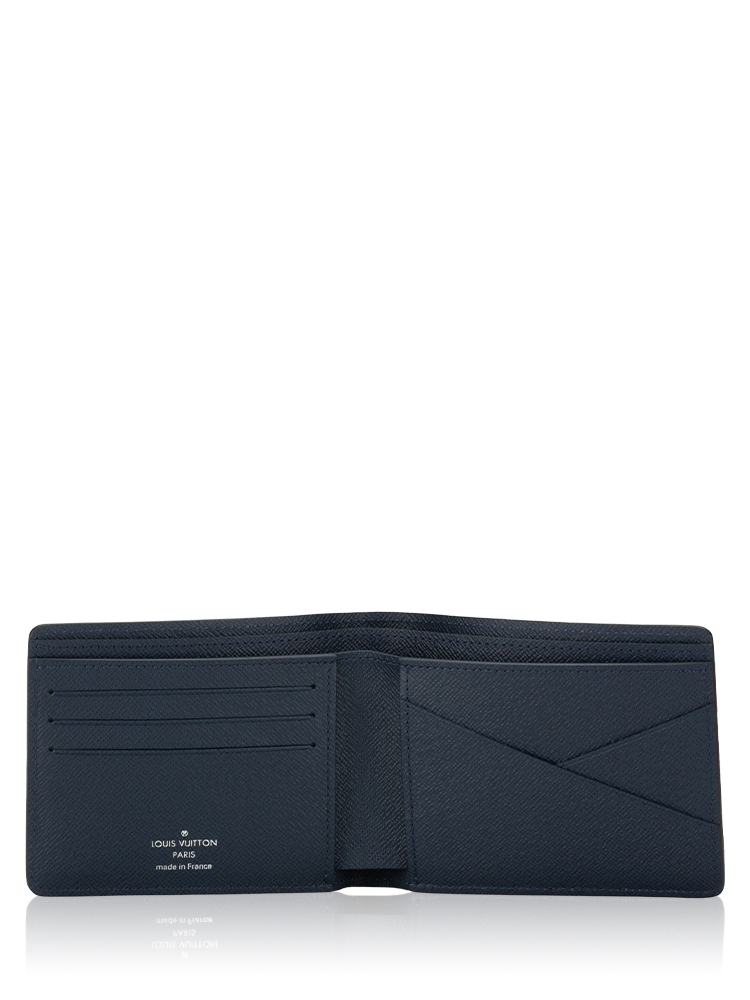 Men Epi Multiple Wallet Bleu Marine
