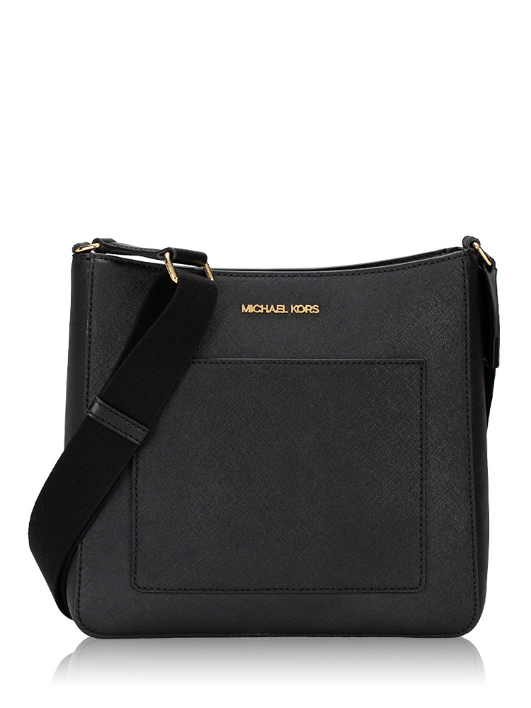 Gloria Leather Medium Pocket Swingpack Black