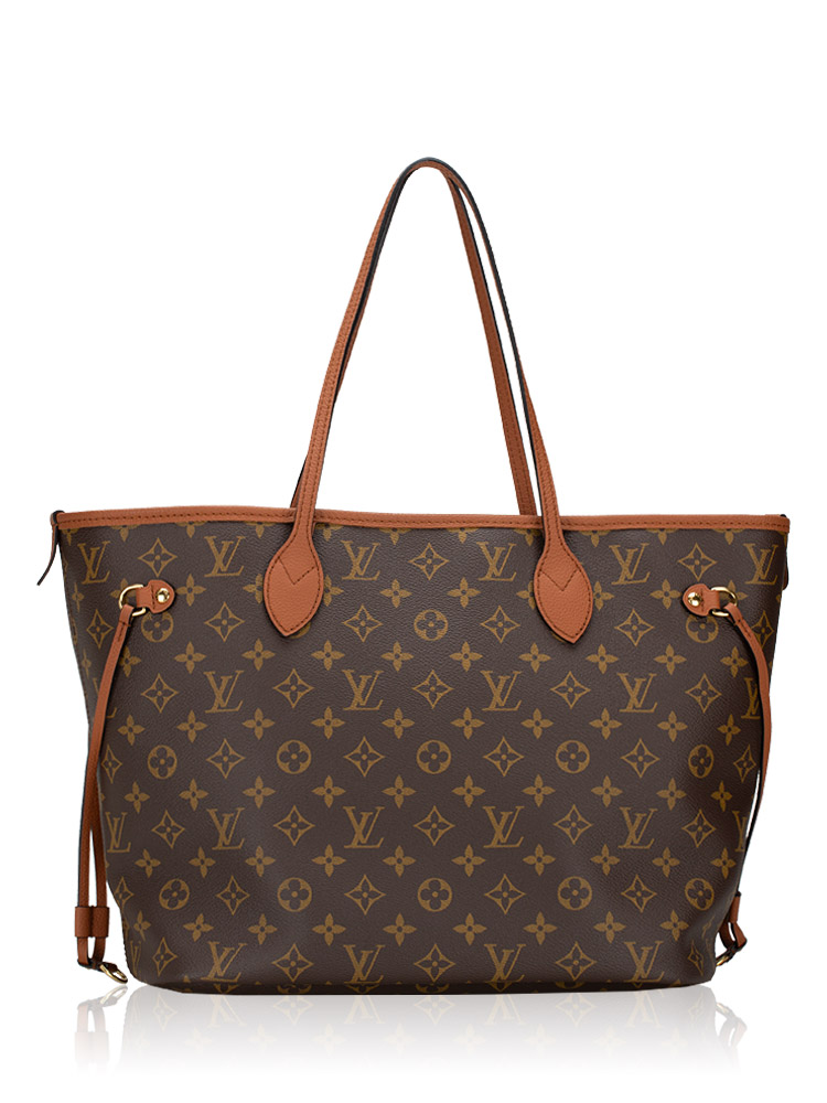 Monogram Calfskin Neo Neverfull Inside Out MM Tan