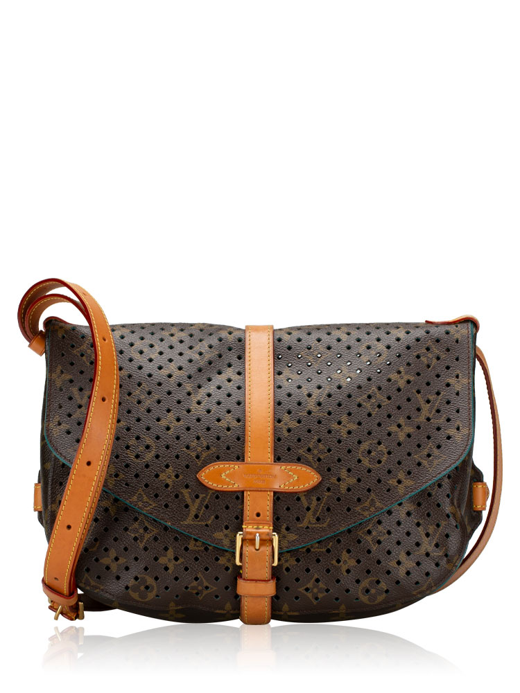 Monogram Flore Perforated Saumur Teal