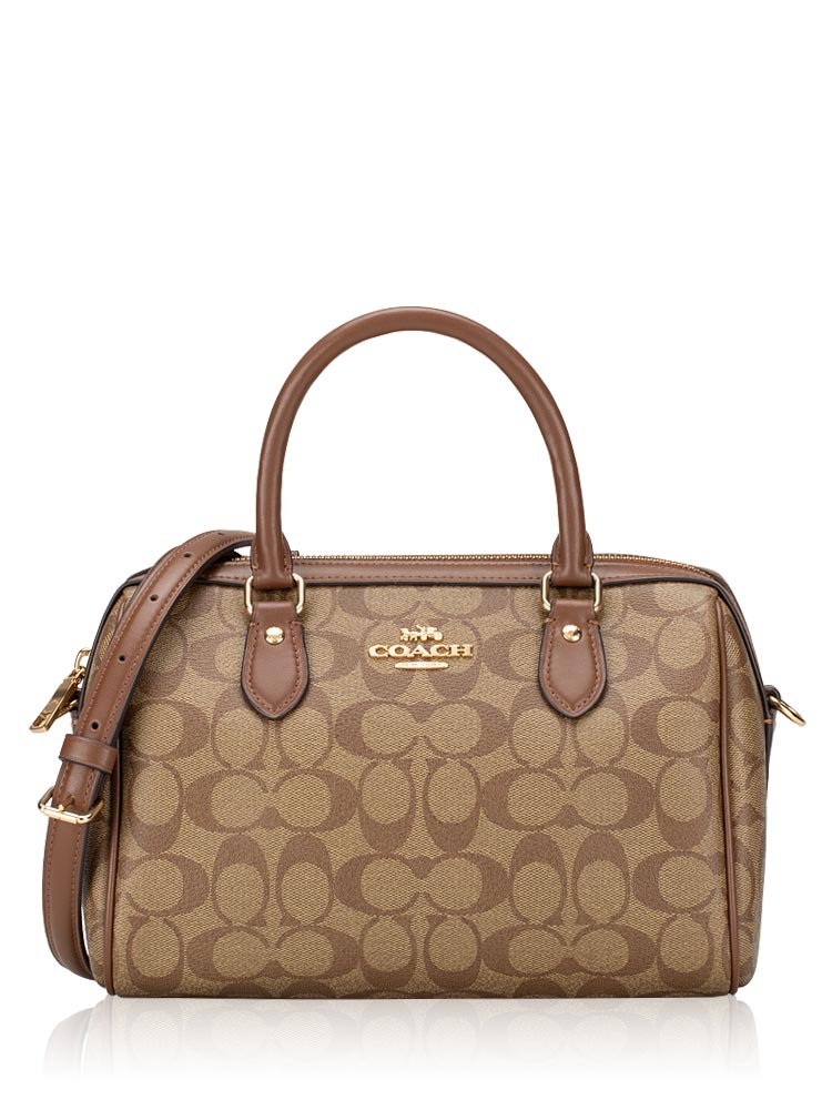 CS188 Signature Rowan Satchel Khaki Saddle