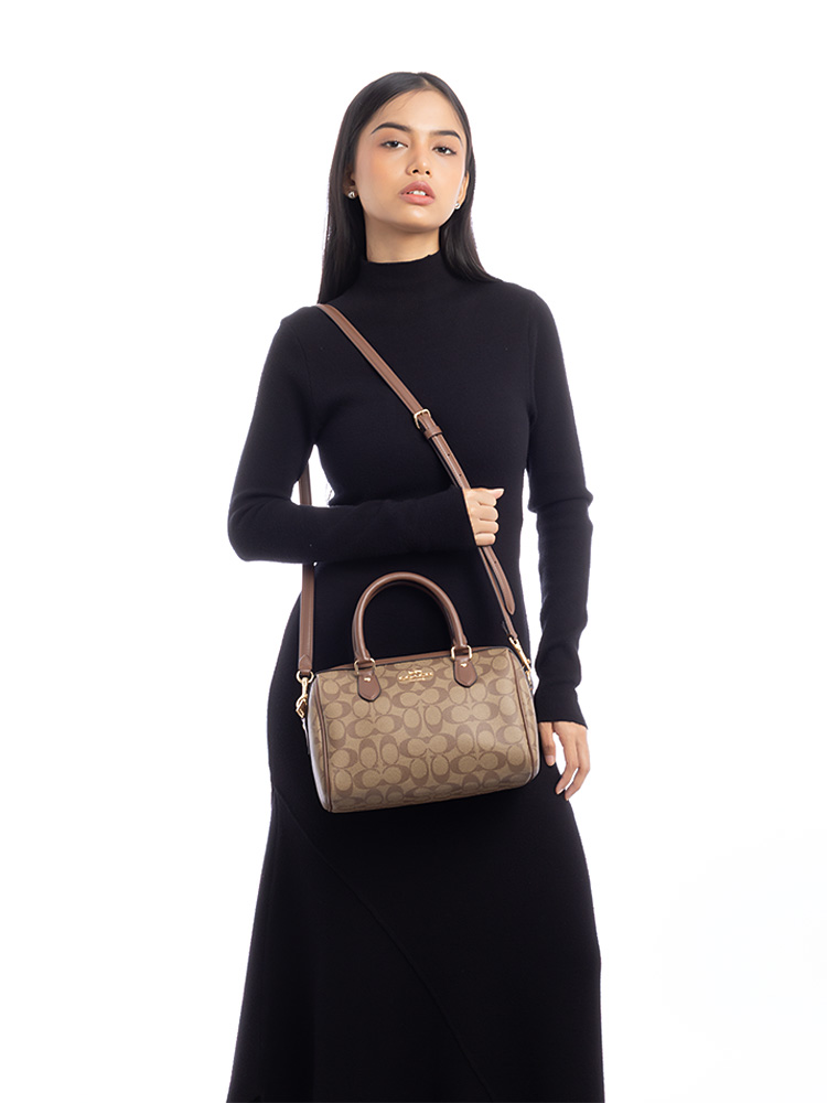 CS188 Signature Rowan Satchel Khaki Saddle