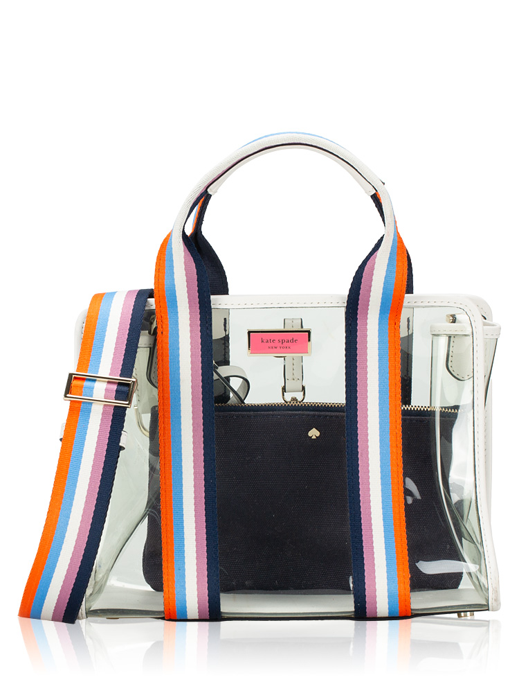 Sam See Through Medium Satchel Blazer Blue Multi