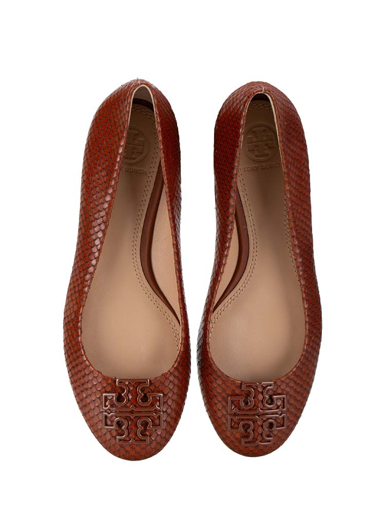 Reptile Ballet Flats Brown Sz 6.5