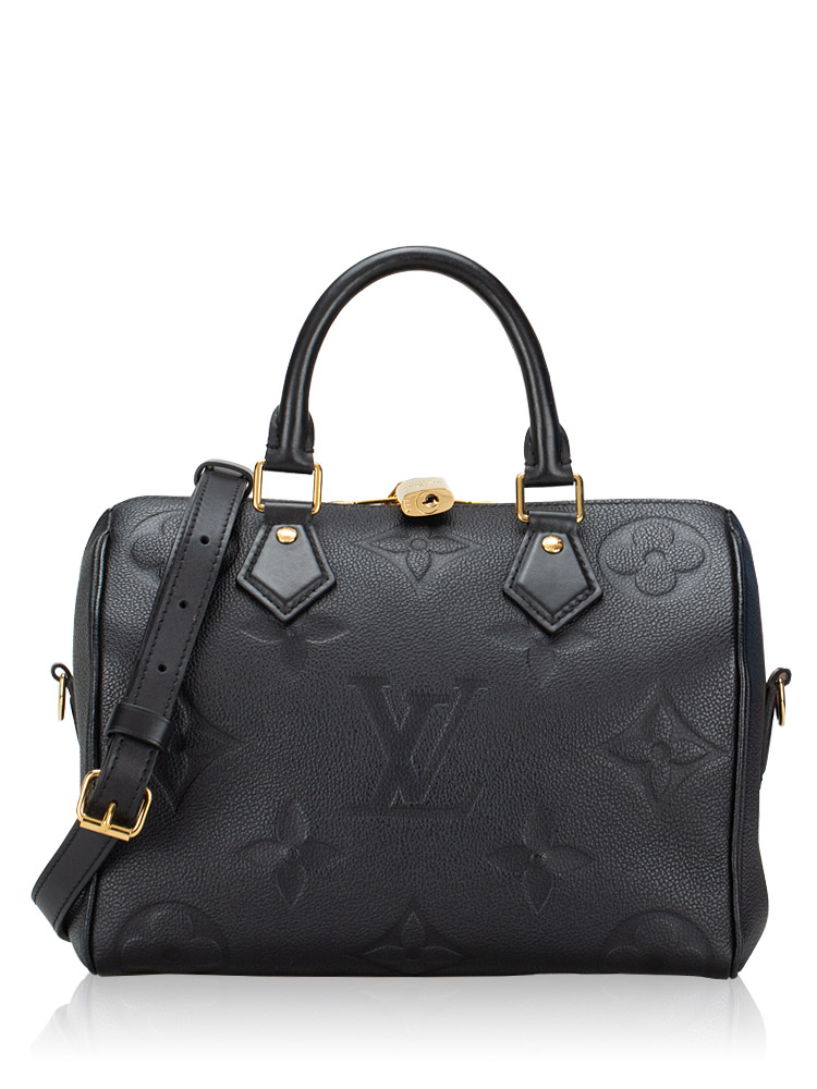 Monogram Empreinte Giant Speedy 25 Bandouliere Noir