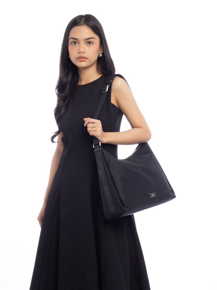 Carter Nylon Large Convertible Crossbody Black