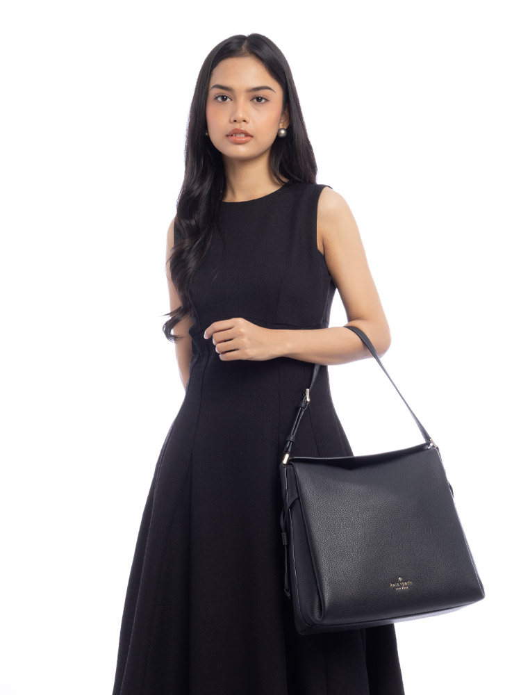 Dumpling Large Shoulder Bag Black