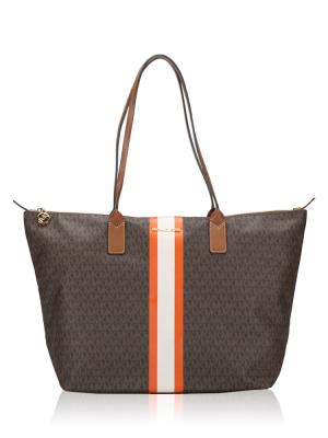 Signature Travel Large Tote Brown