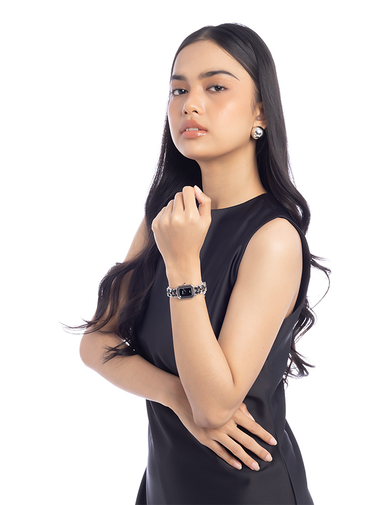 Lambskin Stainless 20mm Chain Premiere Watch Silver M-L