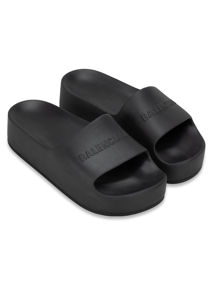 Chunky Slide Sandal Black sz 38