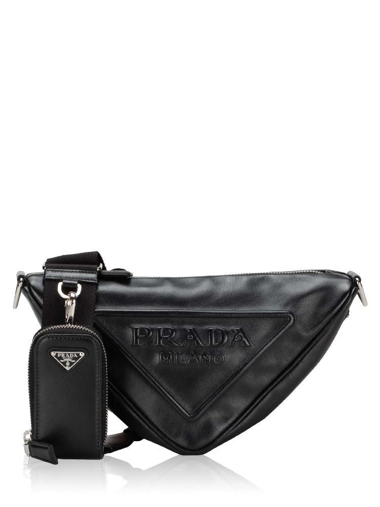 1BH190 Grace Lux Triangle Crossbody Nero