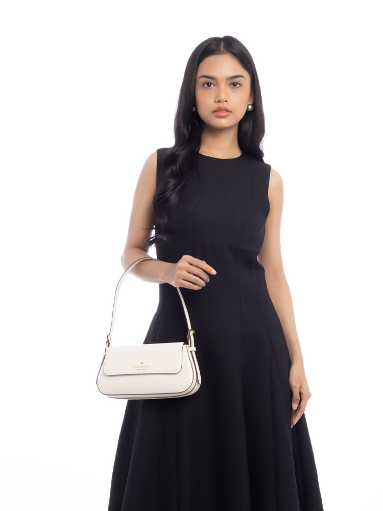 Madison Leather Small Shoulder Bag Meringue