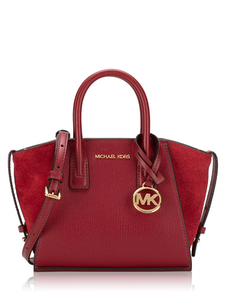 Avril Leather XS Satchel Cherry