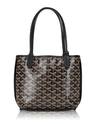 Goyardine Reversible Mini Anjou Black
