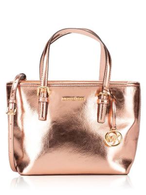 Jet Set XS Metallic Zip Tote Primrose