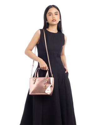 Jet Set XS Metallic Zip Tote Primrose