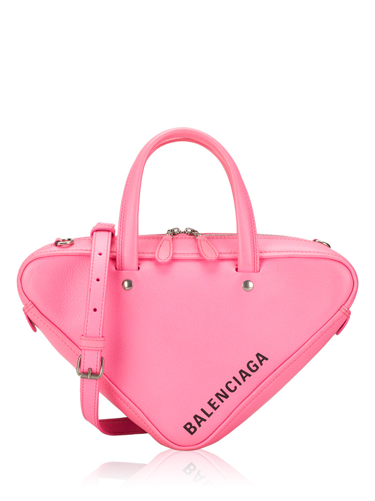 Calfskin Triangle XS Duffle Acid Pink