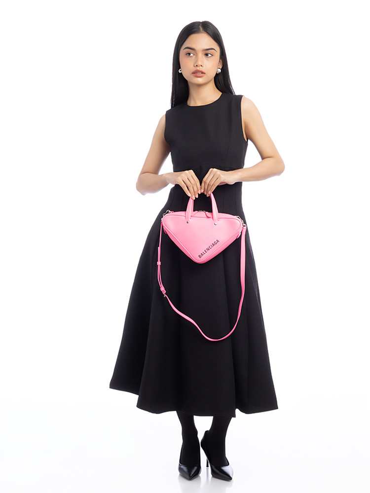 Calfskin Triangle XS Duffle Acid Pink