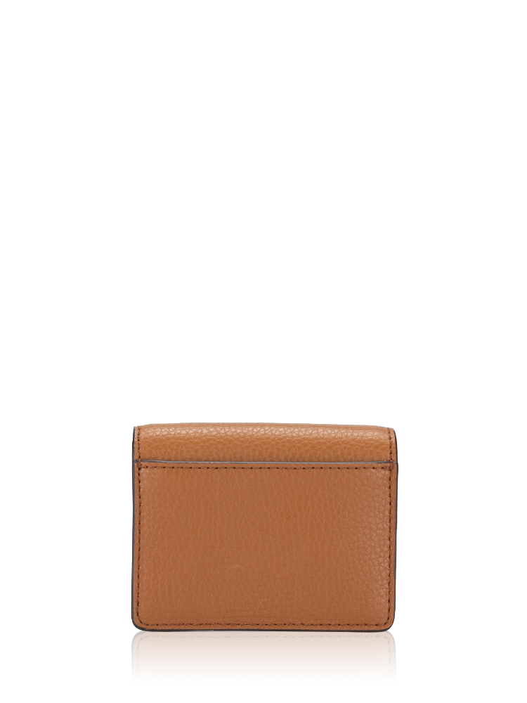 Carson Pebbled Leather Small Wallet Luggage