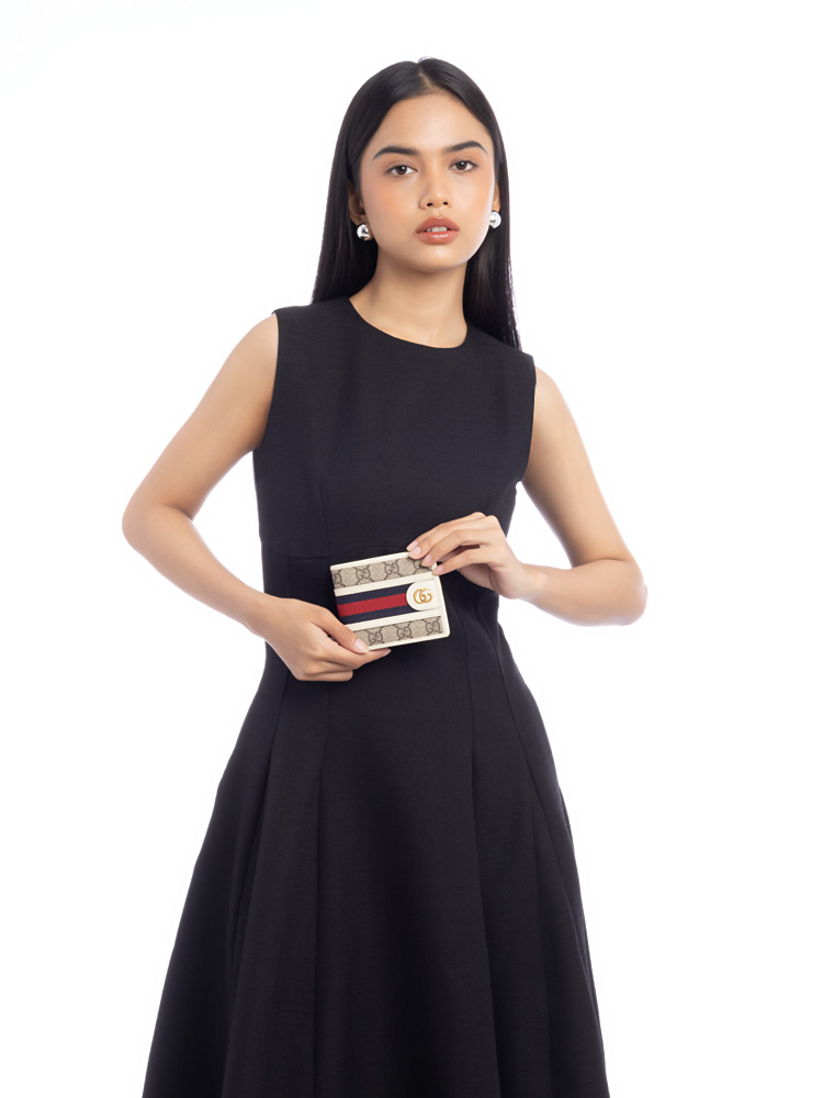 GG Supreme Ophidia Bifold Wallet Mystic White