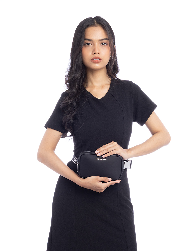 Khai Nylon Small Belt Bag Black