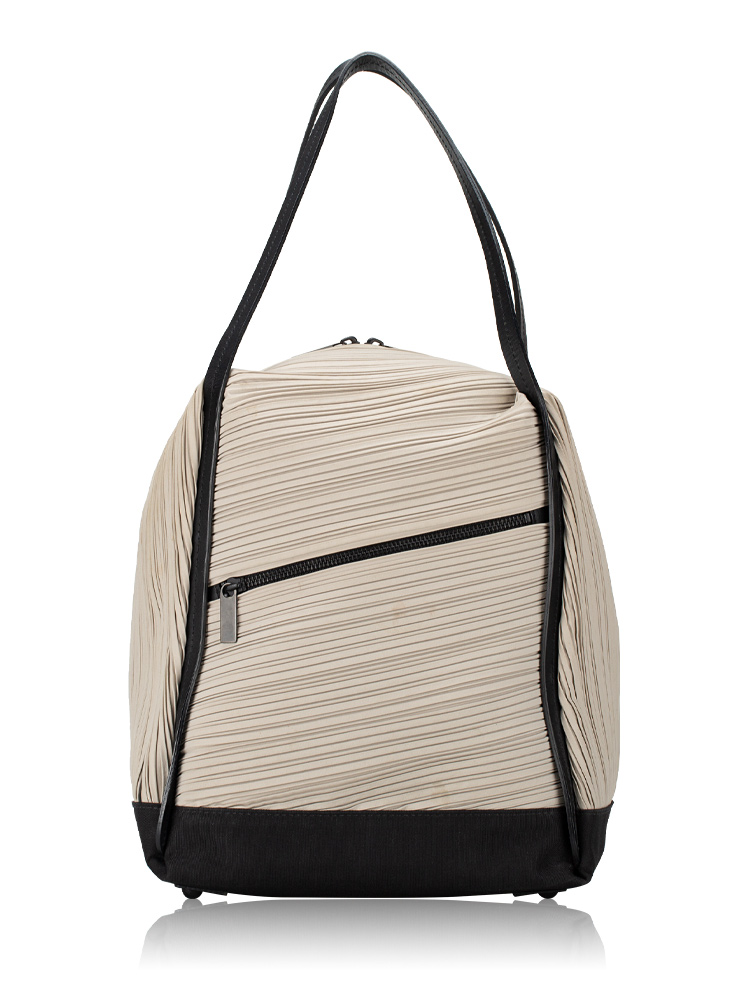 Pleats Please Bias Shoulder Bag Grey