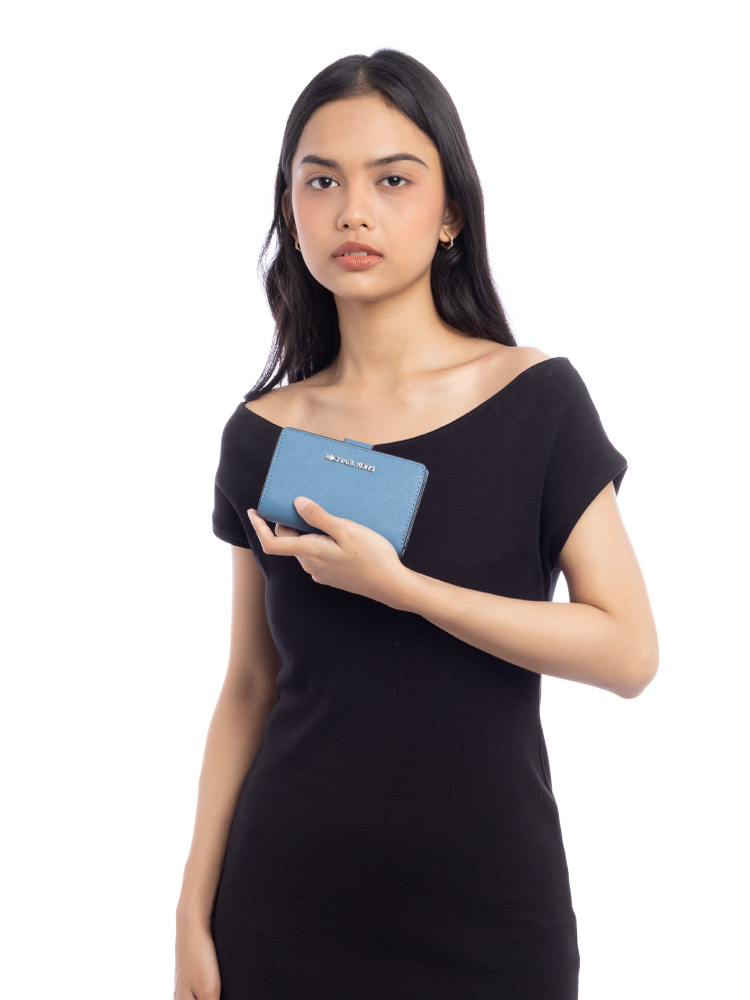 Jet Set Travel Medium Bifold Wallet Cornflower