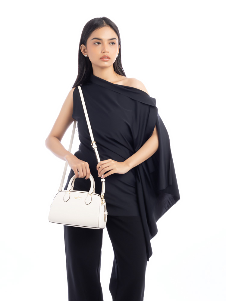 Madison Leather Crossbody Meringue