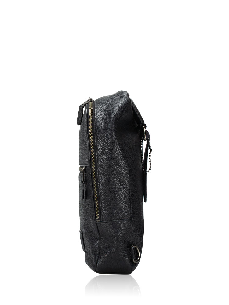 Men 72321 Campus Leather Sling Pack Black