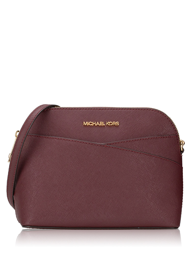 Jet Set Medium Dome Crossbody Oxblood