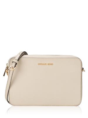 Jet Set Large Saffiano Crossbody Light Cream