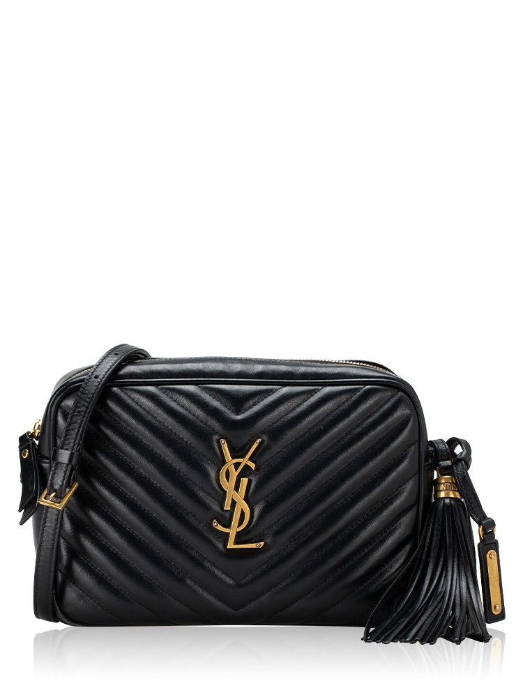 Matelasse Monogram Lou Camera Bag Black