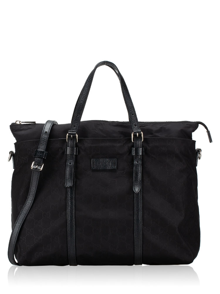 GG Nylon Tote Black