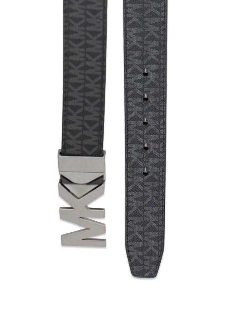 Men Signature Billfold Wallet and Reversible Belt Box Set Black