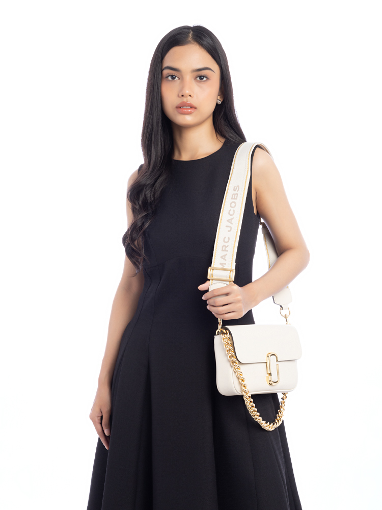 H956L01PF22 The J Marc Leather Shoulder Bag Cloud White