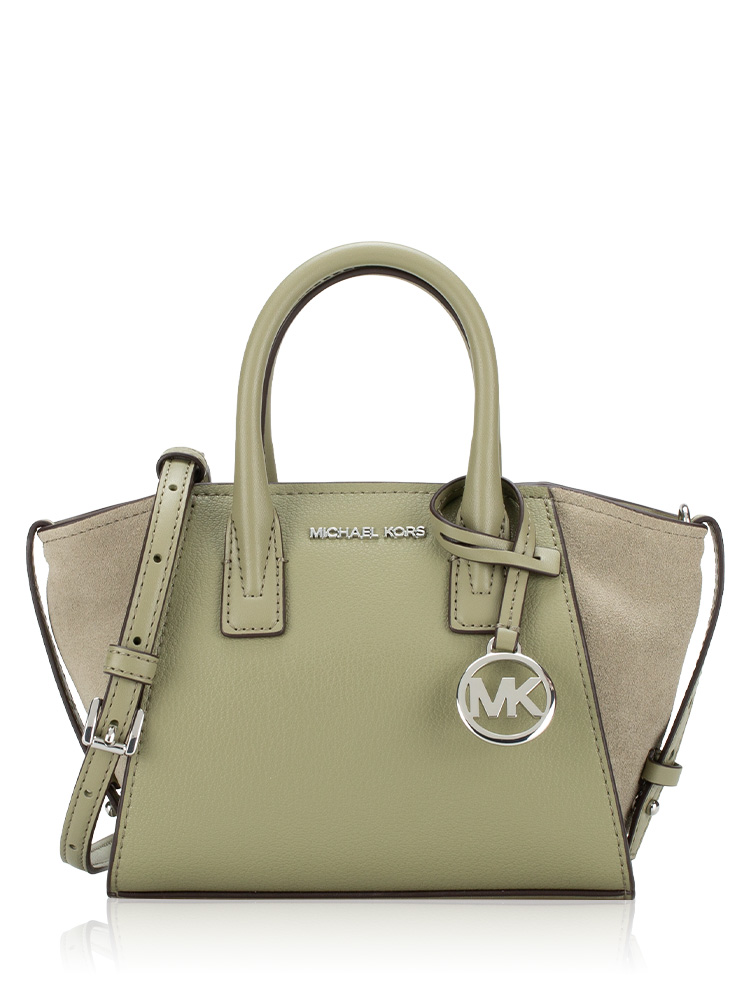 Avril Leather XS Crossbody Thyme