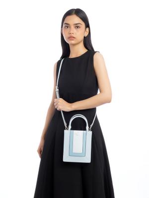 Lena Colorblock Mini Tote Blue Multi
