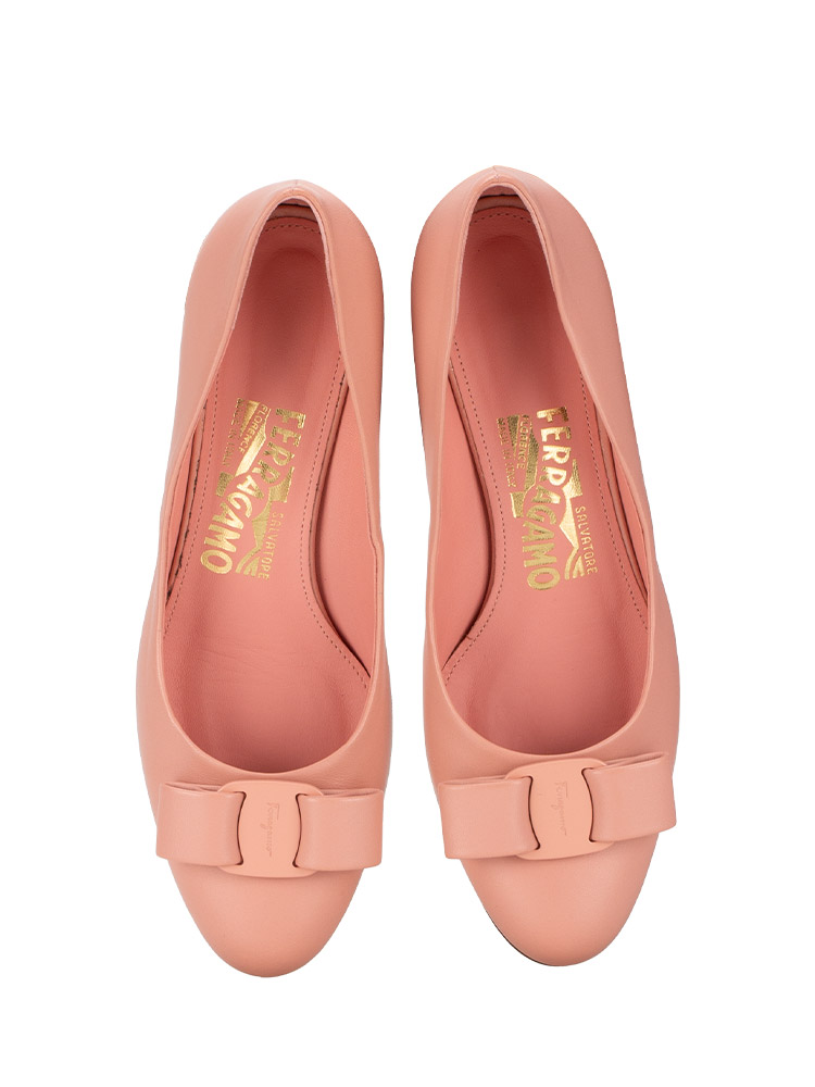 Nappa Vara Bow Pumps Desert Rose Sz 4.5 D