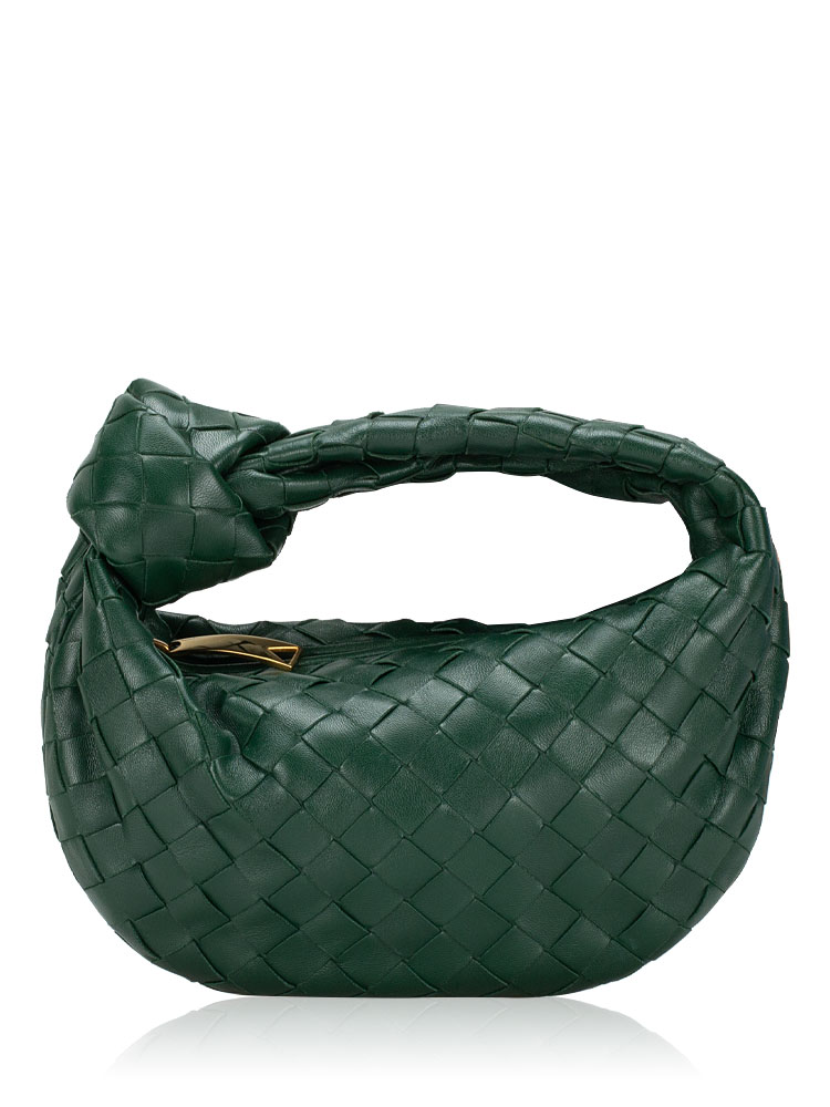 Nappa Intrecciato Mini Jodie Emerald
