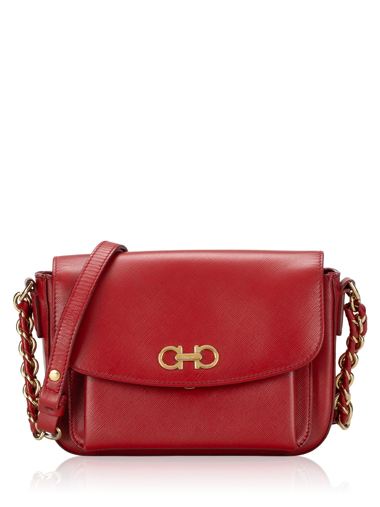 Sandrine Gancini Crossbody Bag Rosso