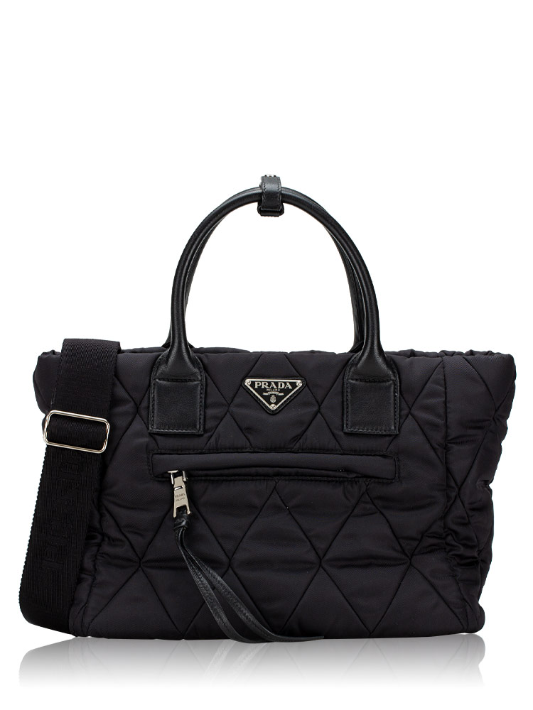 Tessuto Bomber Tote Nero