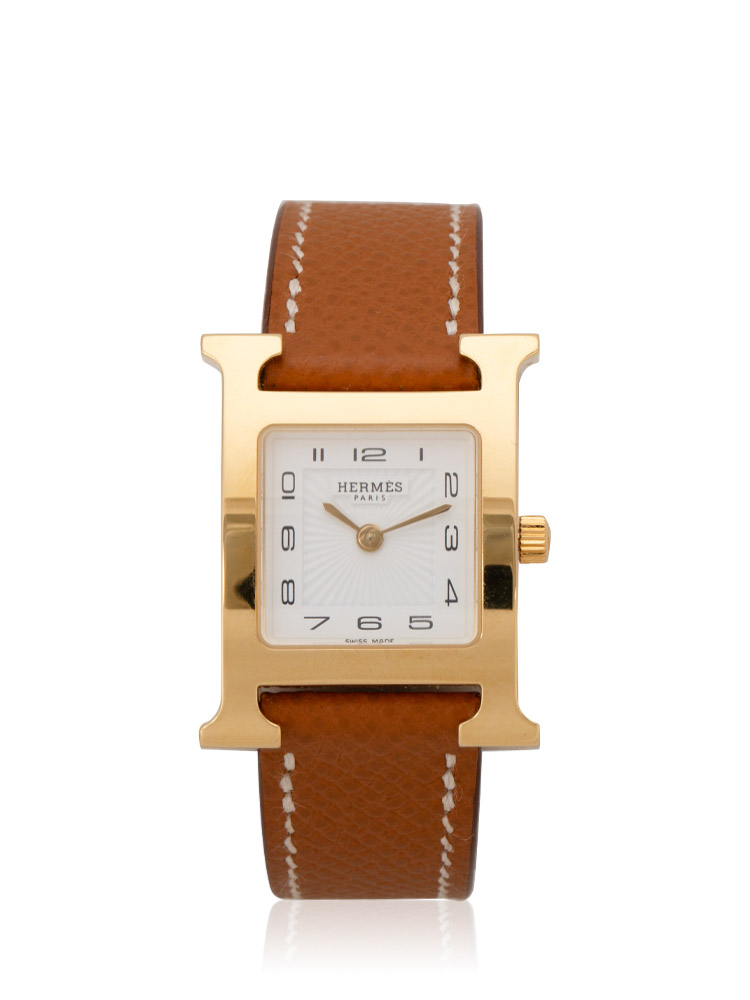 Stainless Steel Epsom 21mm H Hour Watch Gold