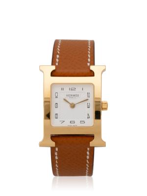 Stainless Steel Epsom 21mm H Hour Watch Gold