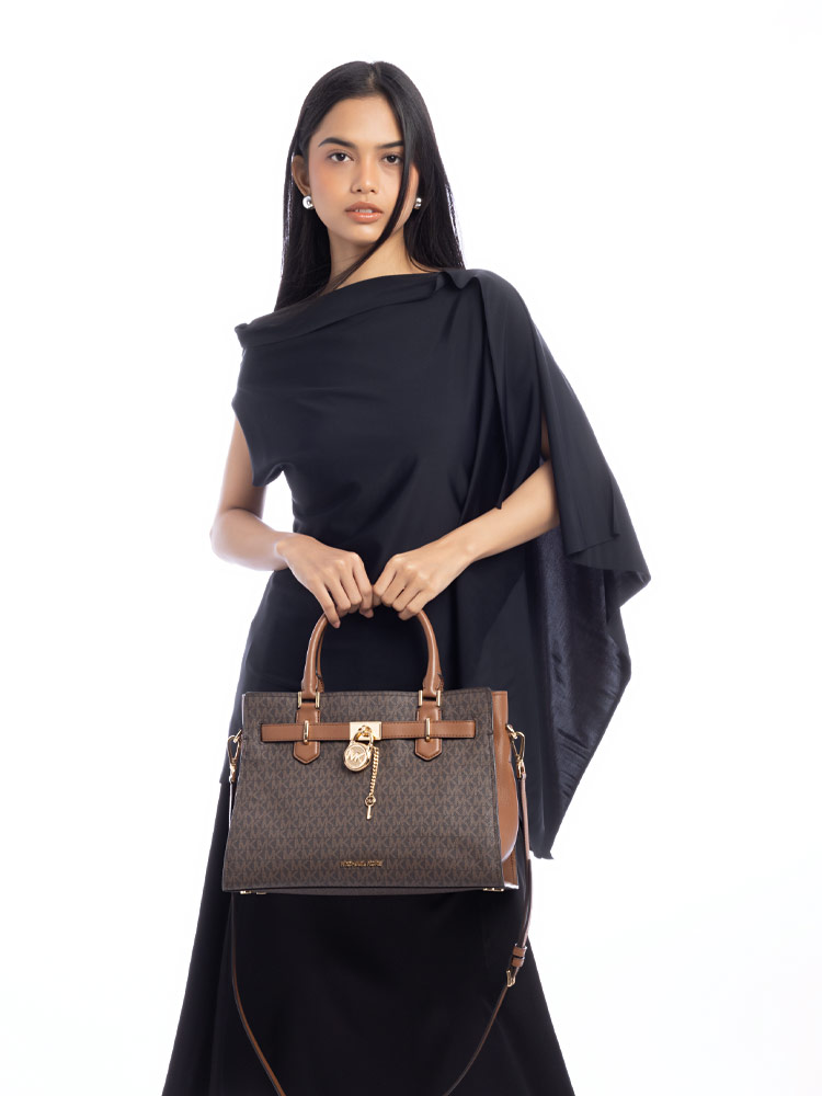 Signature Hamilton Medium Satchel Brown