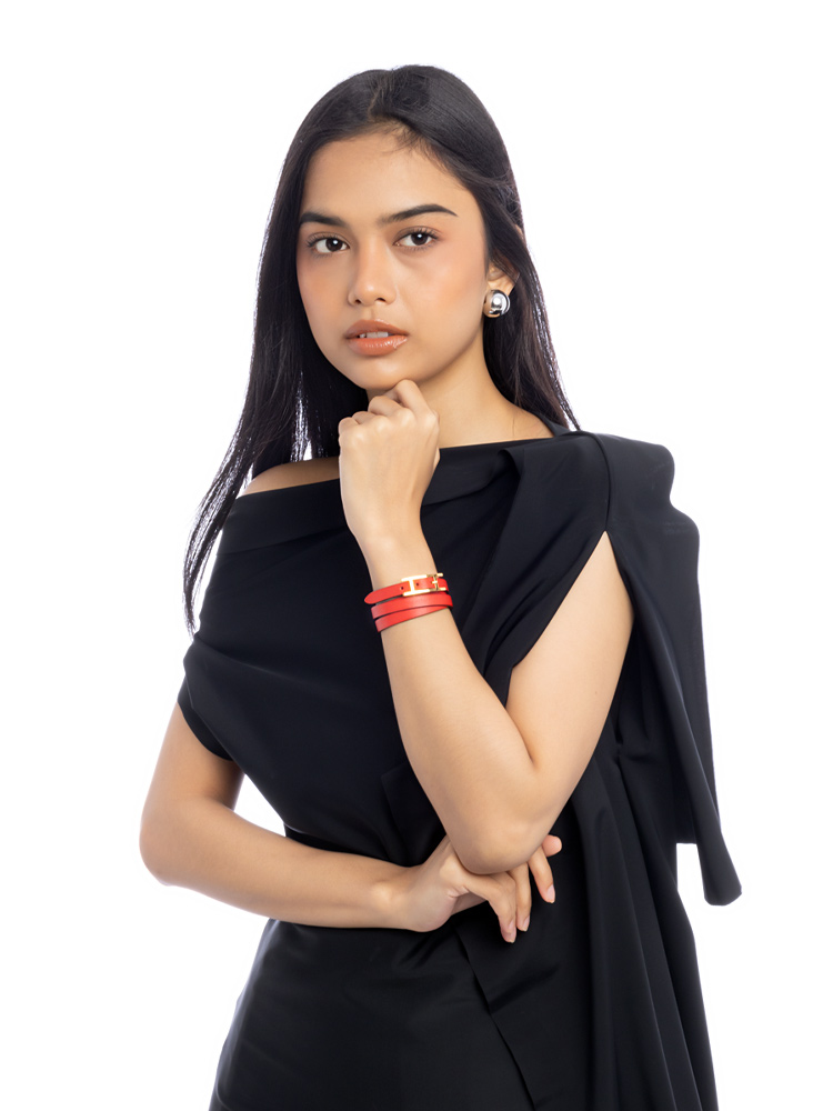 Swift Hapi Triple Tour Bracelet Rouge Sz S