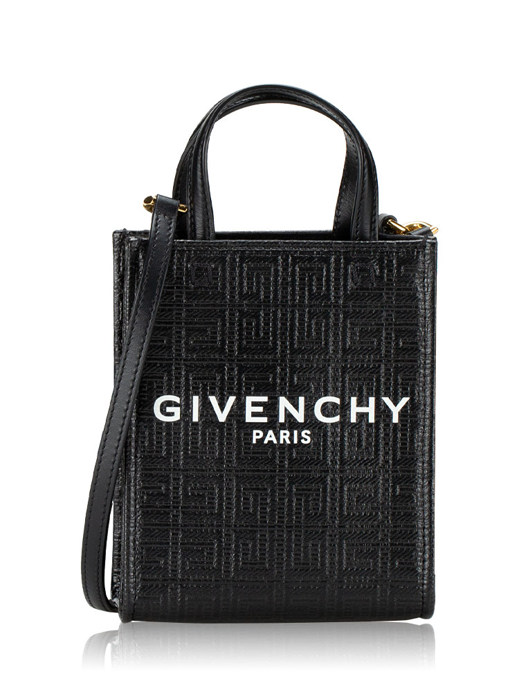 Coated Canvas Mini G-Tote Vertical Black