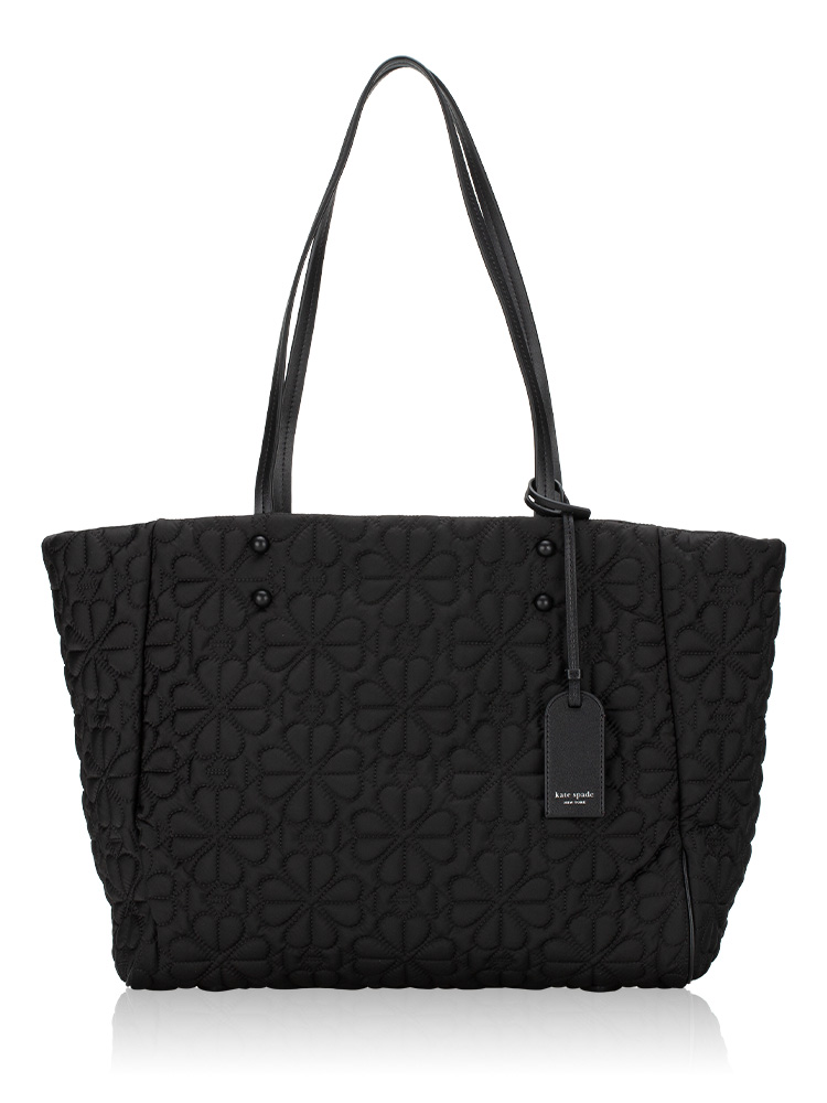 Tilly Quilted Medium Tote Black
