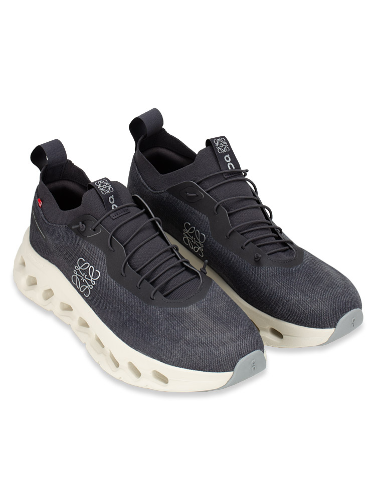 x On Mens Cloudtilt Denim-Print Sneakers Grey Sz 44