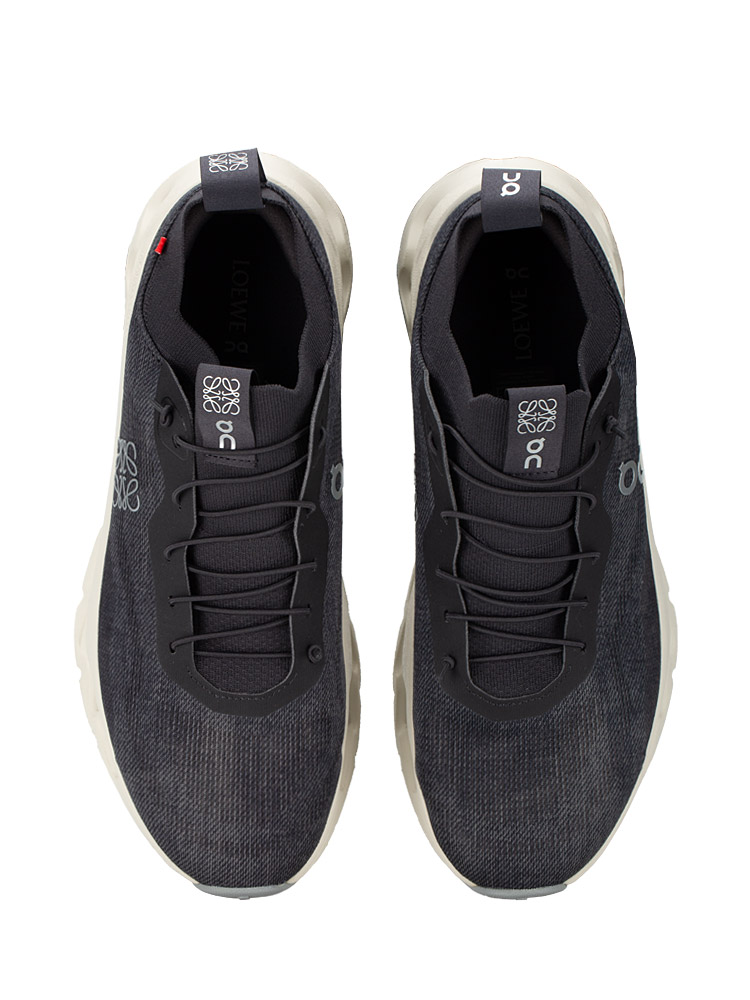 x On Mens Cloudtilt Denim-Print Sneakers Grey Sz 44