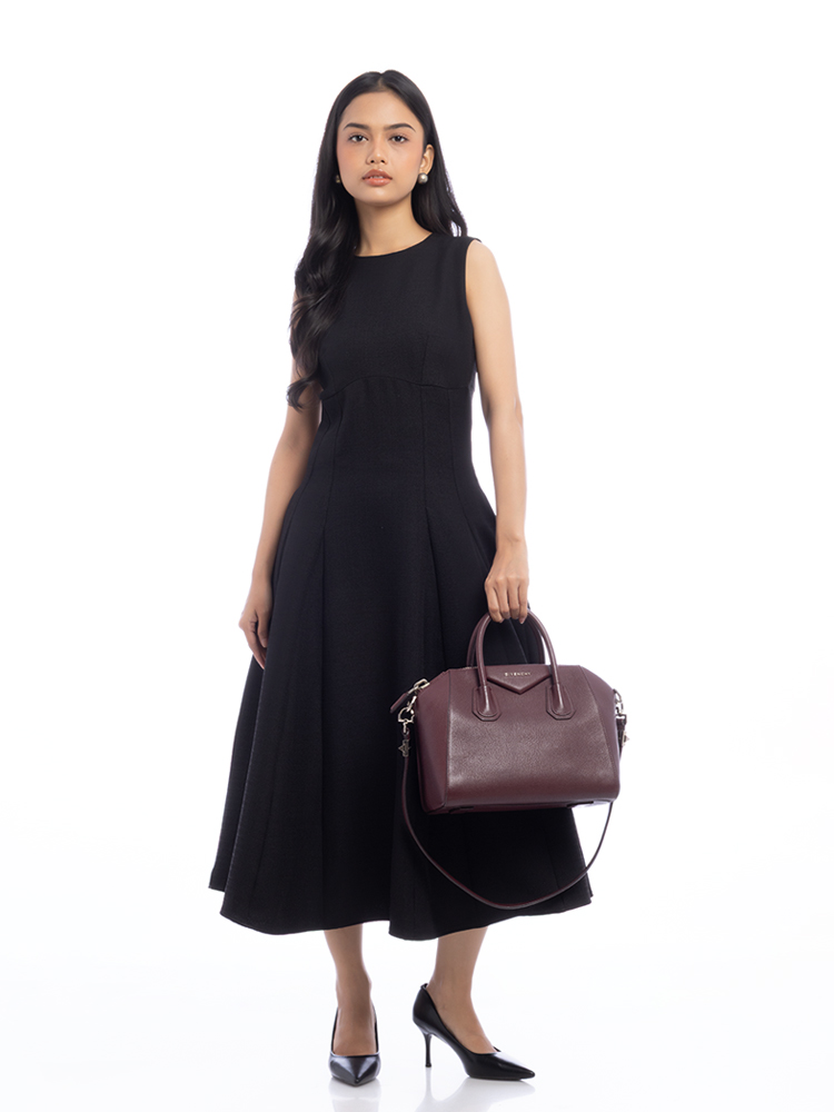 Sugar Goatskin Small Antigona Oxblood Red